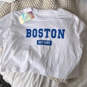 White Boston Kids T-Shirt